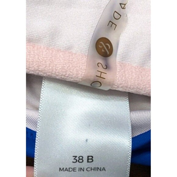 Shade & Shore Bikini Top 38B Woman's Royal Blue Underwire Beach swimwear - Picture 7 of 9